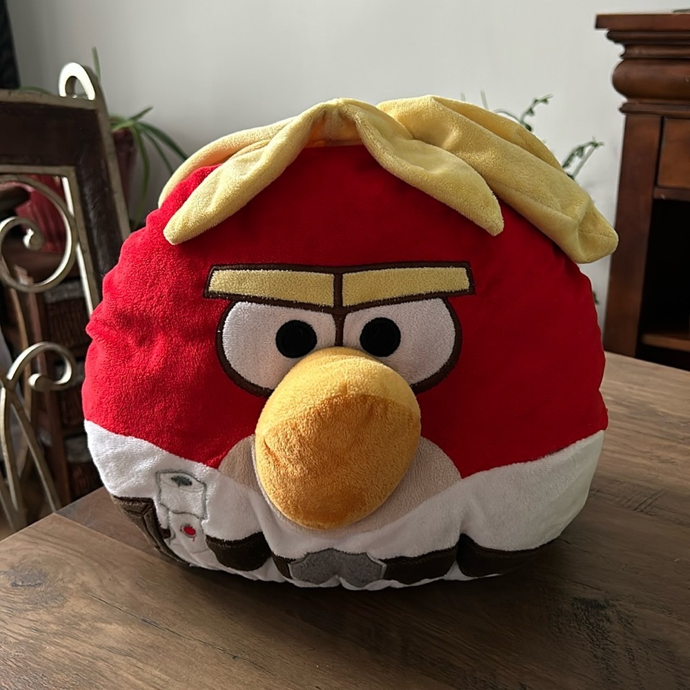 2013 Star Wars Angry Birds Luke Skywalker Plush Pillow Toy Big 12".